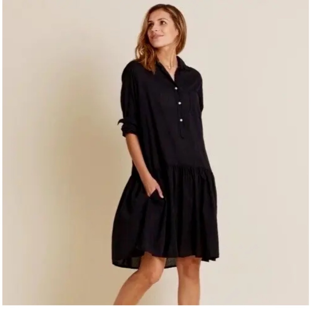 Grayson The Changemaker Black Oversized Dress Medium.